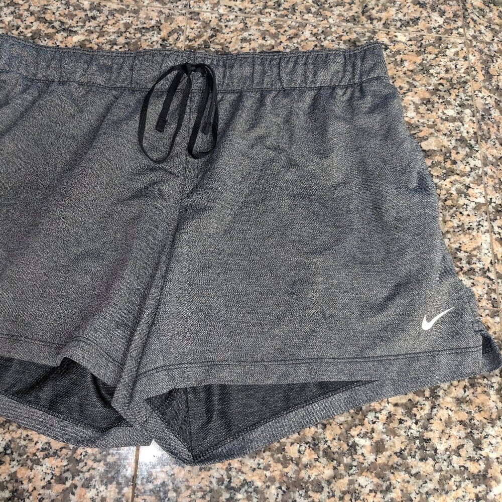 Gray Nike athletic shorts